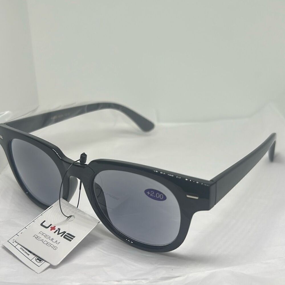 U+ME Unisex Sun Reader Glasses +2.00 with UV Protection – Premium Readers